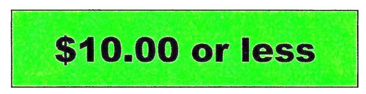 $10.ºº or LESS