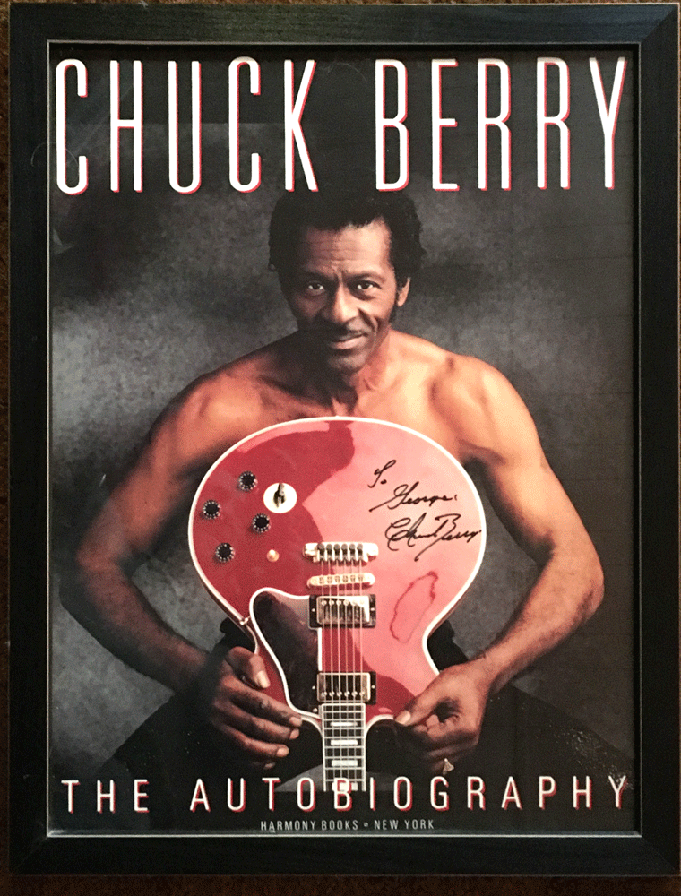 CHUCK BERRY AUTOGRAPHED POSTER - Framed - Possum County Folk Art