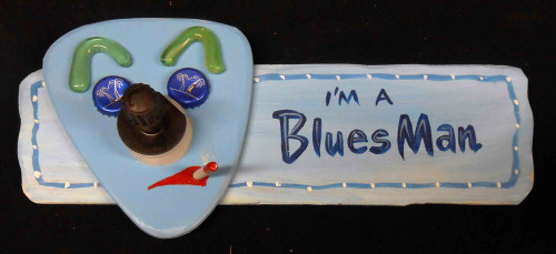 Blues Man Plaque by George Borum 649