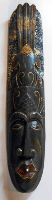 CEREMONIAL CARVED MASK with HEADDRESS