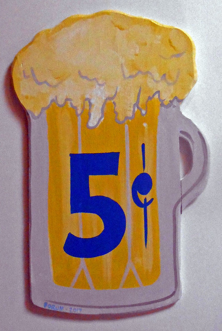 BEER MUG CUT-OUT - 5¢ by George Borum
