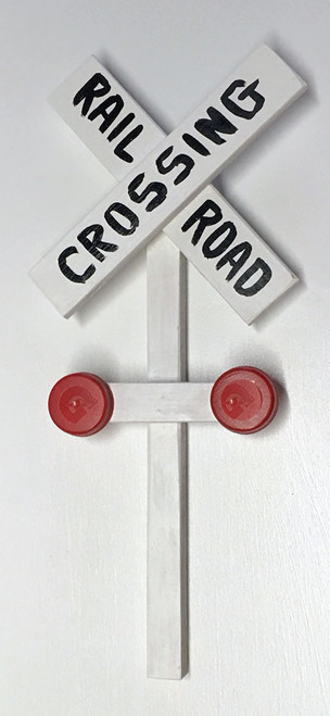3-D RAILROAD CROSSING SIGN by Eddie Armstrong