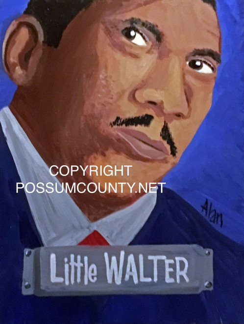 LITTLE WALTER PAINTING by ALAN the Portrait Guy -  - DISCOUNTED TO $30