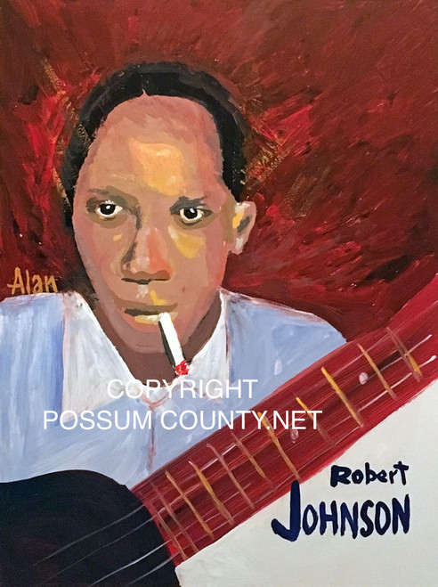 ROBERT JOHNSON PAINTING by ALAN the Portrait Guy - DISCOUNTED TO $30