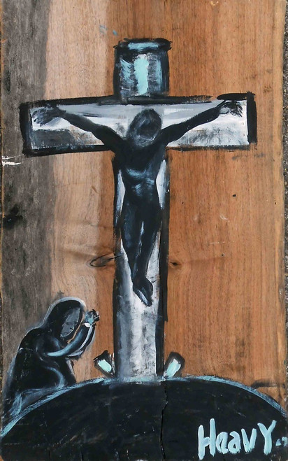Crucifixion Of Jesus Christ by Chicago Folk Artist  -  Heavy