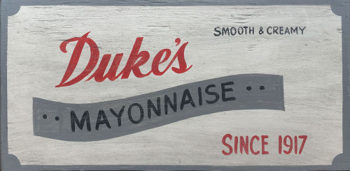 DUKES MAYONNAISE SIGN