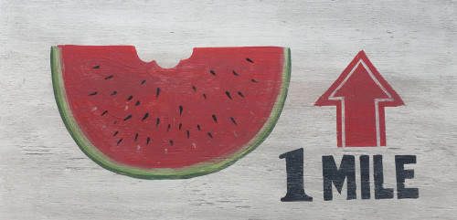 COLORFUL WATERMELON SIGN