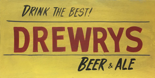 DREWRYS BEER SIGN - South Bend IN Brewery Sign 