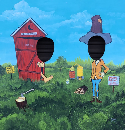 FUN HOUSE - OUTHOUSE- HILLBILLY - USED PHOTO PROP