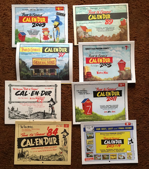 Back Date (12 Different) Issues Poor Ol' Calendars