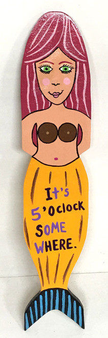 5 o'clock MERMAID Wall Hanger by Roxane J - NOW ONLY $30