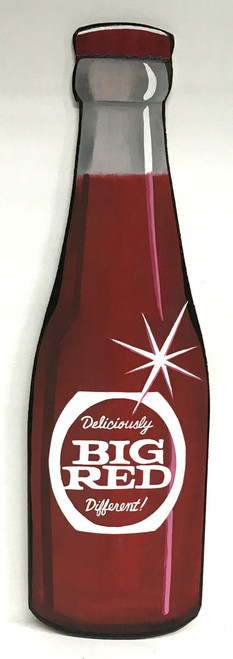 BIG RED BOTTLE - Wood Cutout by Heidi Wolfe