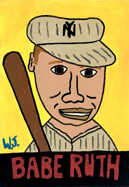 BABE RUTH PORTRAIT by Willard J - - NOW ONLY $20