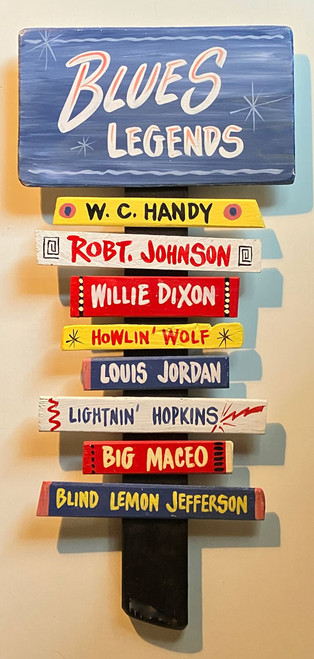 Blues Legends Wall Plaque - -- by George Borum
