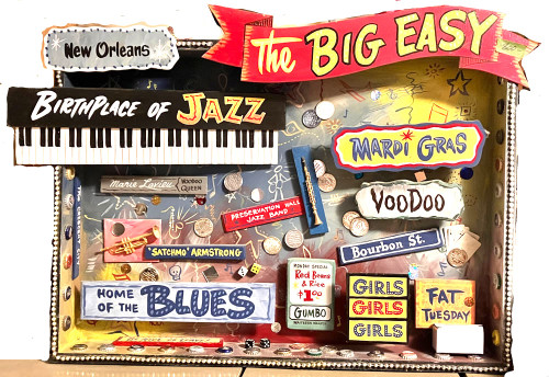 NEW ORLEANS SHADOW BOX By George Borum