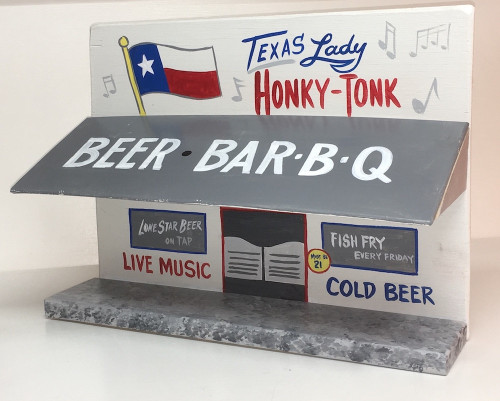 TEXAS LADY - HONKY -TONK  - 3D Store Front  -  by George Borum