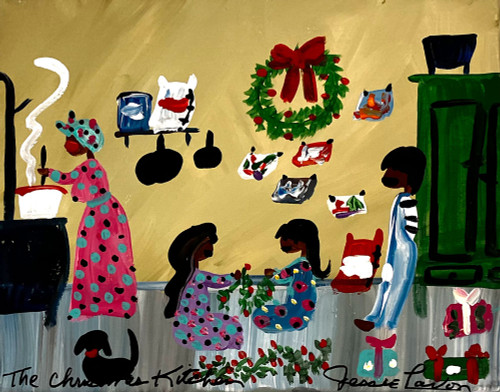 CHRISTMAS KITCHEN (45) by Jessie Lavon - 11"  x 14"