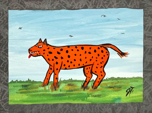 LEOPARD PAINTING by JOHN TAYLOR