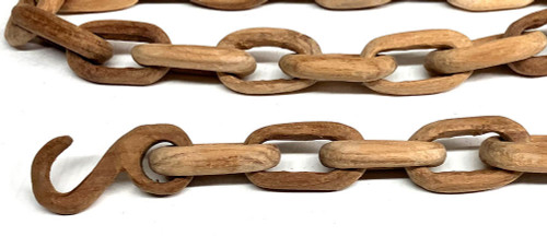 SPECIAL  Carved Wood Chain Whimsey  - made from one piece of wood