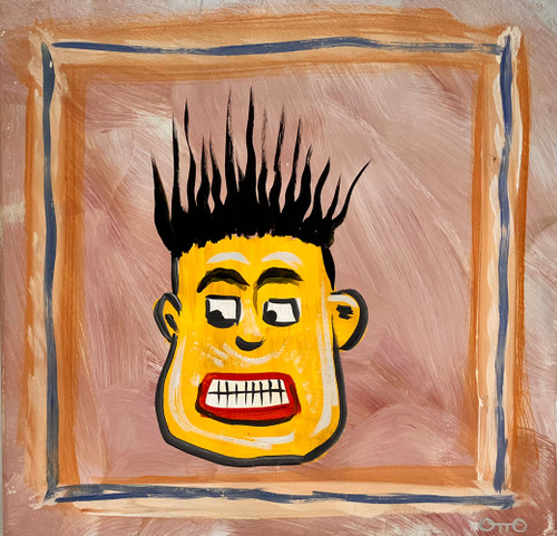 RAW ART BRUT.  #15. by Otto Schneider - 16x16"