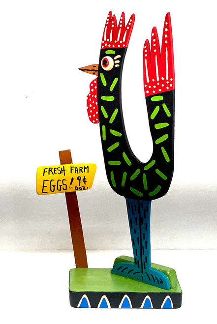 CHICKEN with FRESH EGG SIGN (#2) by Willard J