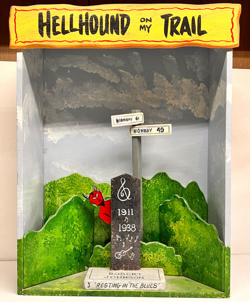 ROBERT JOHNSON'S TOMBSTONE Shadow Box