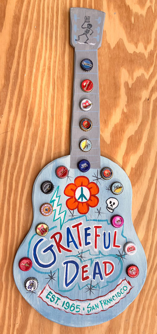 GRATEFUL DEAD GUITAR - WOOD CUTOUT