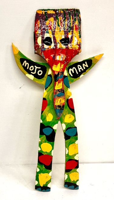 MOJO MAN   with PAINT BRUSH  16" Tall  by BEBO (#14)