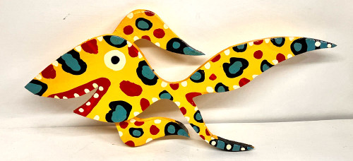 COLORFUL YELLOW FISH CUT-OUT (#8) by Bebo