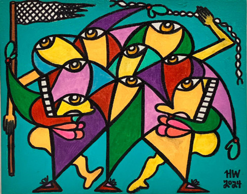 ABSTRACT FIGURE #14 -  by Hanna Wright