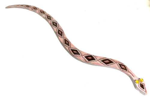 DIAMONBACK SNAKE with Marble Eyes - 36" long