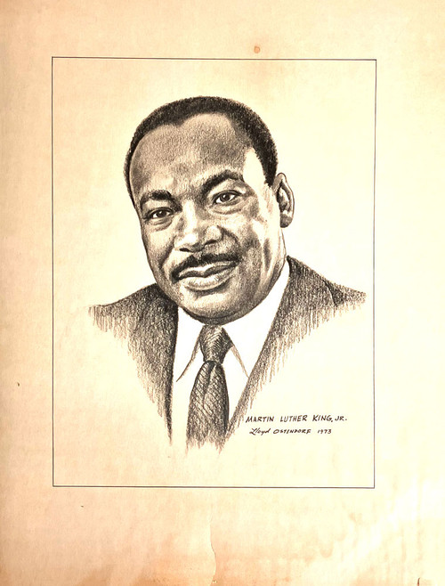 MARTIN LUTHER KING Pencil Drawing by Lloyd Osterndorf