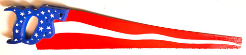 PATRIOTIC CARPENTERS SAW - Flag Design  by Borum