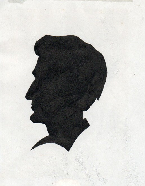 "ABE LINCOLN" + Charles Boyer -- Silhouette Cut-Out