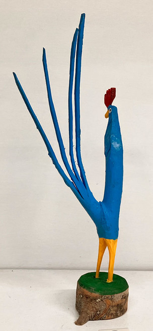 BLUE ROOSTER (B-2) - 16"   by Minnie Adkins