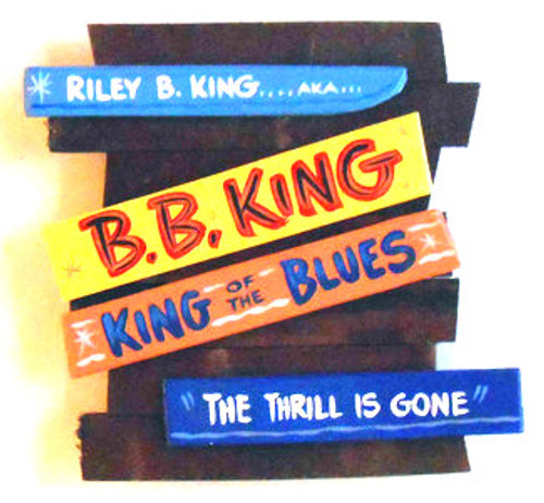 B B KING WALL PLAQUE by George Borum