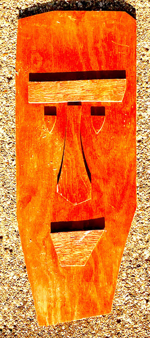 TIKI MASK - PLYWOOD  - 26" Tall