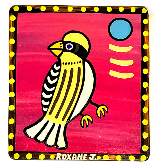 YELLOW& BLACK BIRD (#24) by Roxane J - Was $45