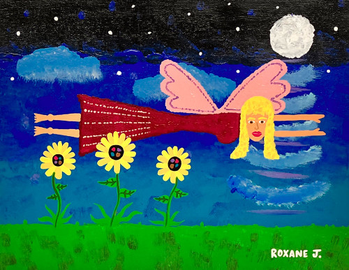 COLORFUL ANGEL (#16) by Roxane J - Was $50