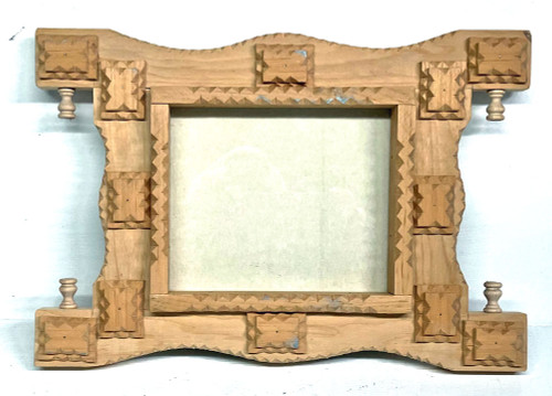 TRAMP ART PICTURE FRAME by Geo G Borum (1913--2012)