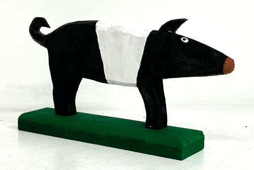 PIG CARVING - 10" long - (#5) by Minnie Adkins