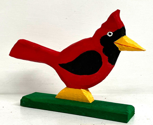 RED BIRD CARDINAL - 10" long. by Minnie Adkins. -  (#10)
