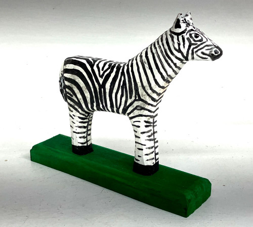 ZEBRA CARVING  (R12) by Minnie Adkins