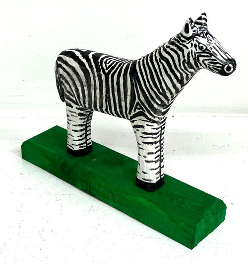 NEW ZEBRA CARVING   (#14-R) by Minnie Adkins
