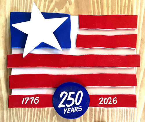 FOLK ART FLAG (#3) Celebrating America's  250th Birthday