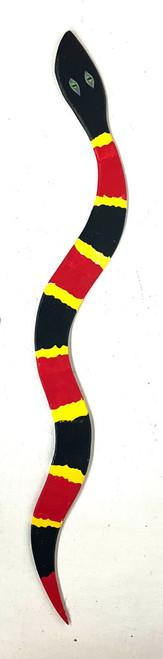 CORAL SNAKE - WOOD CUTOUT - 24" long by Eddie Armstrong