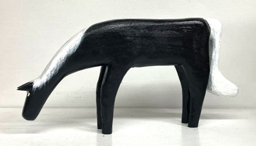 BLACK HORSE withWHITW MANE and Tail - by Minnie Adkins