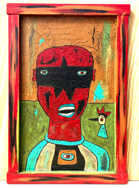 RAW ART BRUT  - 26" x 17" Framed by Willard J