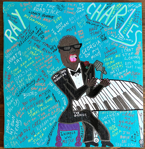 5--RAY CHARLES. -  by MIZ THANG