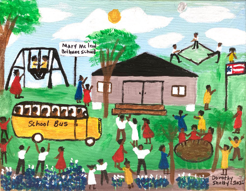 SCHOOL - One of a series of Four - by Dorothy Shelby (1)